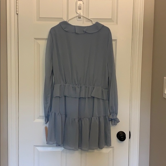 Gianni Bini Chiffon Mini Dress V neck XL - Picture 3 of 8